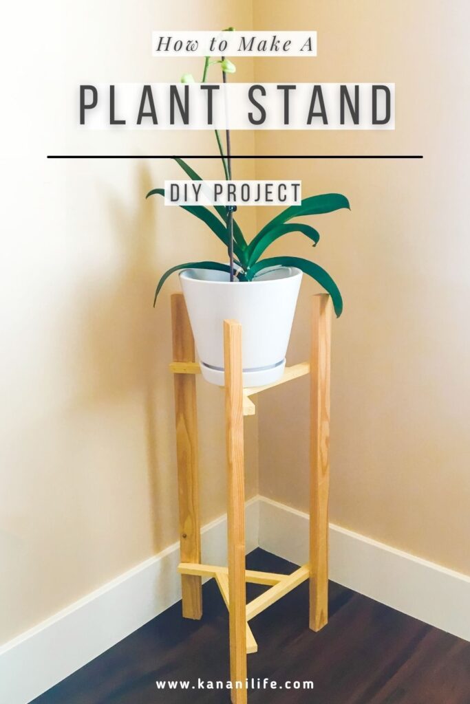 How To Make A Diy Plant Stand Kanani Life, Wooden Plant Stands Diy