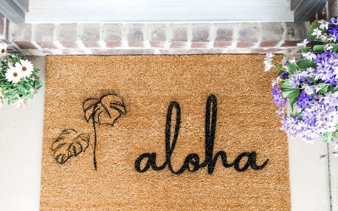 How to Make a DIY Aloha Welcome Mat