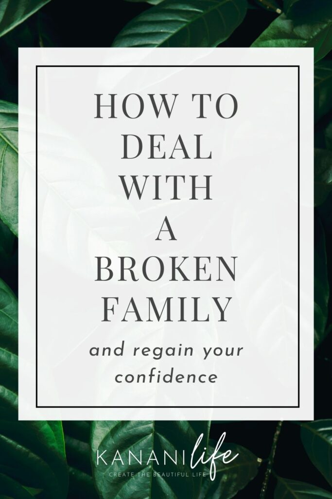 broken family dealing with