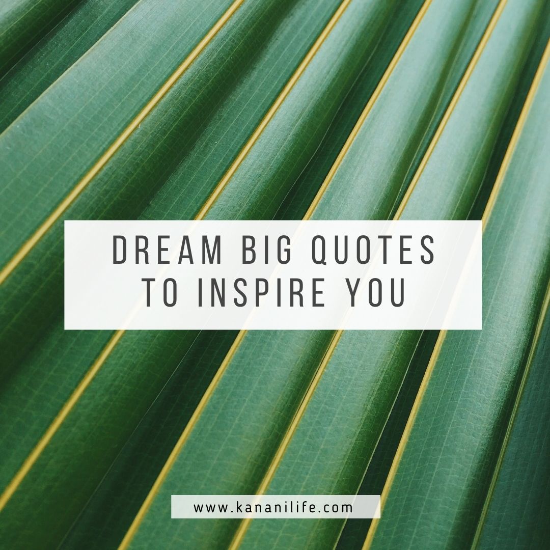 Dream Big Quotes To Inspire You - Kanani Life