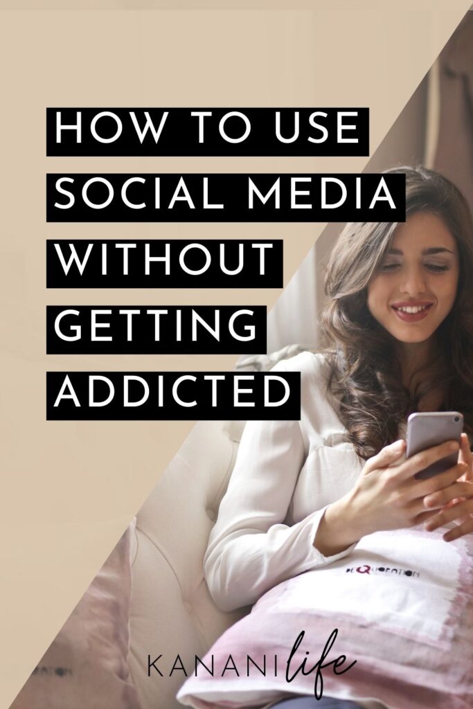 how to use social media without getting distracted pin